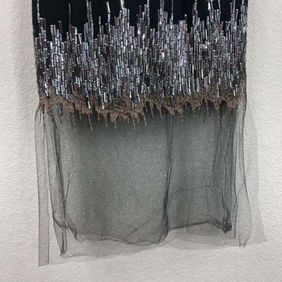 Wes Gordon Cashmere Embroidered Tulle-Trim Knit Top - Picture 4 of 10